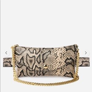 Snakeskin convertible phone wallet/fanny pack